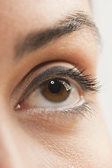 Image showing Close up of eye make up