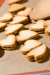 Image showing Heart shaped cookies