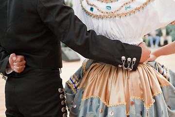 Image showing Couple of mexian dancers 