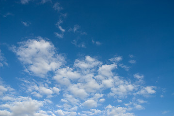 Image showing Cloudy blue sky