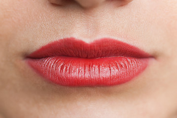 Image showing Close up of girl's lips