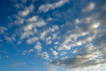 Image showing Cloudy blue sky