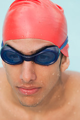 Image showing Close up of swimmer