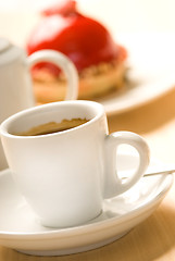 Image showing Coffee and dessert