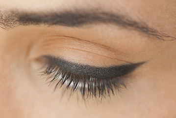 Image showing Close up of eye make up