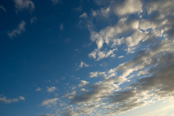 Image showing Cloudy blue sky