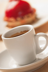 Image showing Coffee and dessert