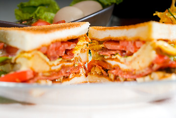 Image showing club sandwich