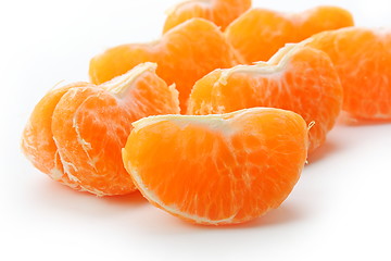 Image showing Red sliced mandarin