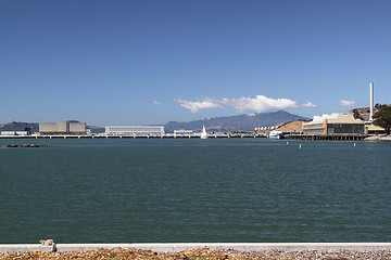 Image showing Wharf on sunny day