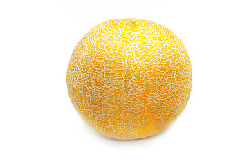 Image showing Fresh tasty melon isolated on white background
