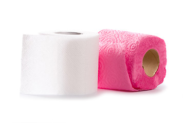Image showing toilet paper rolls