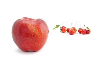 Image showing Red apples on white background
