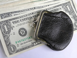 Image showing dollars and purse