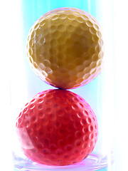 Image showing golf balls