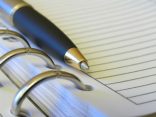 Image showing golden pen