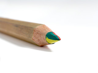 Image showing multicoloured pencil