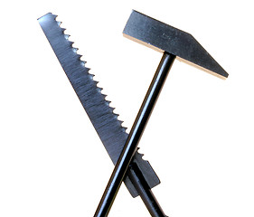 Image showing saw and hammer 