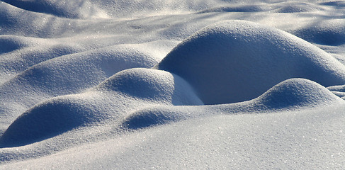 Image showing snow-drift