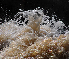 Image showing splashing waves