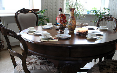 Image showing tea-drinking