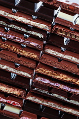 Image showing stack of chocolate