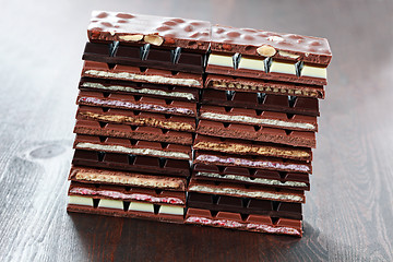 Image showing stack of chocolate