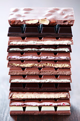 Image showing stack of chocolate