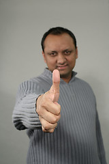 Image showing man doing thumbs up