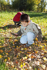 Image showing Boys playing outdoors