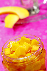 Image showing Pickled pumpkin in jar