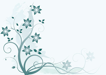 Image showing floral vector background