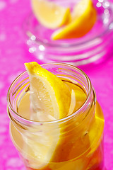 Image showing Lemon wedges in jar