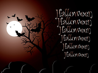 Image showing Halloween vector background