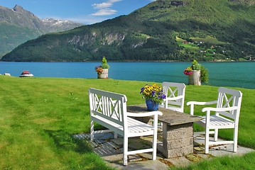 Image showing In the border of a fjord