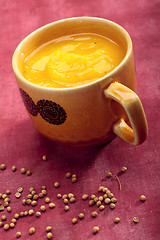 Image showing Cream of pumpkin soup