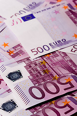 Image showing euro banknotes 