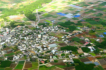 Image showing village aerial photo