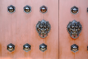 Image showing chinese door