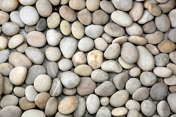 Image showing abstract background with round peeble stones