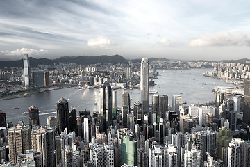Image showing Hong Kong city in low saturation