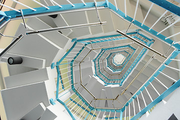 Image showing spiraling stairs