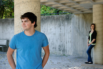 Image showing Male Teenager Posing