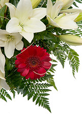 Image showing Detail of bouquet of flowers