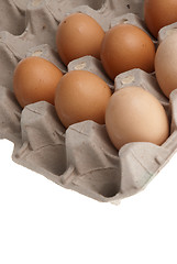 Image showing Box of eggs 