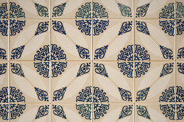 Image showing Ornamental old tiles