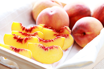 Image showing fresh peaches