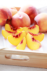 Image showing fresh peaches