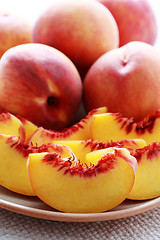 Image showing fresh peaches