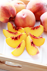 Image showing fresh peaches